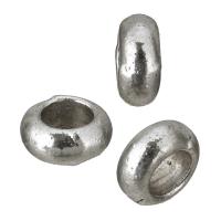Zinc Alloy Large Hole Beads, Wheel, antique silver color plated Approx 3mm 