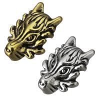Zinc Alloy Large Hole Beads, Lion, plated Approx 4mm 