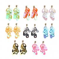Zinc Alloy Drop Earring, with Plastic, plated, for woman & hollow 
