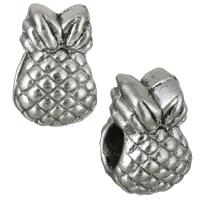 Zinc Alloy European Beads, Pineapple, antique silver color plated, without troll Approx 4.5mm 
