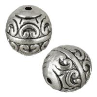 Zinc Alloy Jewelry Beads, Drum, antique silver color plated Approx 1mm 