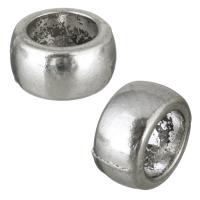 Zinc Alloy Large Hole Beads, Donut, antique silver color plated Approx 8mm 