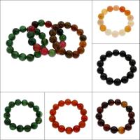 pierre gemme bracelet, Rond, différents matériaux pour le choix & unisexe, 12mm Environ 7.5 pouce, Vendu par brin
