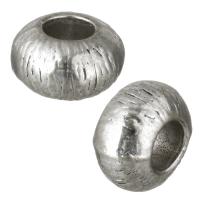 Zinc Alloy European Beads, Wheel, antique silver color plated, without troll Approx 4.5mm 