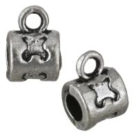 Zinc Alloy Bail Beads, antique silver color plated Approx 2mm, 3.5mm 