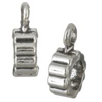 Zinc Alloy Bail Beads, antique silver color plated Approx 2mm, 4mm 