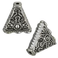 Zinc Alloy Spacer Beads, Triangle, antique silver color plated Approx 1mm, 2mm 