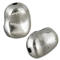 Bijoux de perles en alliage de Zinc , Plaqué de couleur d'argent Environ 2mm, Vendu par PC