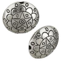 Zinc Alloy Flat Beads, Flat Round, antique silver color plated Approx 2.5mm 