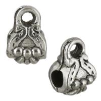 Zinc Alloy Bail Beads, antique silver color plated Approx 2mm, 3mm 