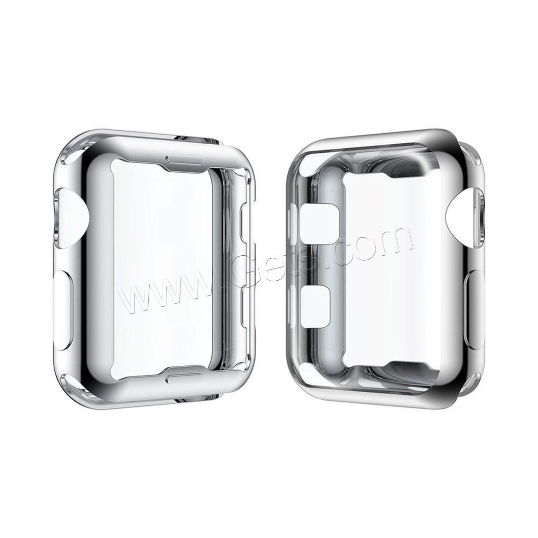 TPU Watch Crash-proof Frame, plated, with packing box & for apple watch & different size for choice, more colors for choice, Sold By PC