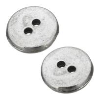 Zinc Alloy Spacer Beads, Flat Round, antique silver color plated Approx 1mm 