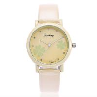Women Wrist Watch, PU Leather, with zinc alloy dial & Glass, Flat Round, painted, adjustable & for woman Approx 9.5 Inch 
