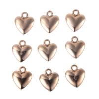 CCB Plastic Pendants, Copper Coated Plastic, Heart, gold color plated Approx 1mm 