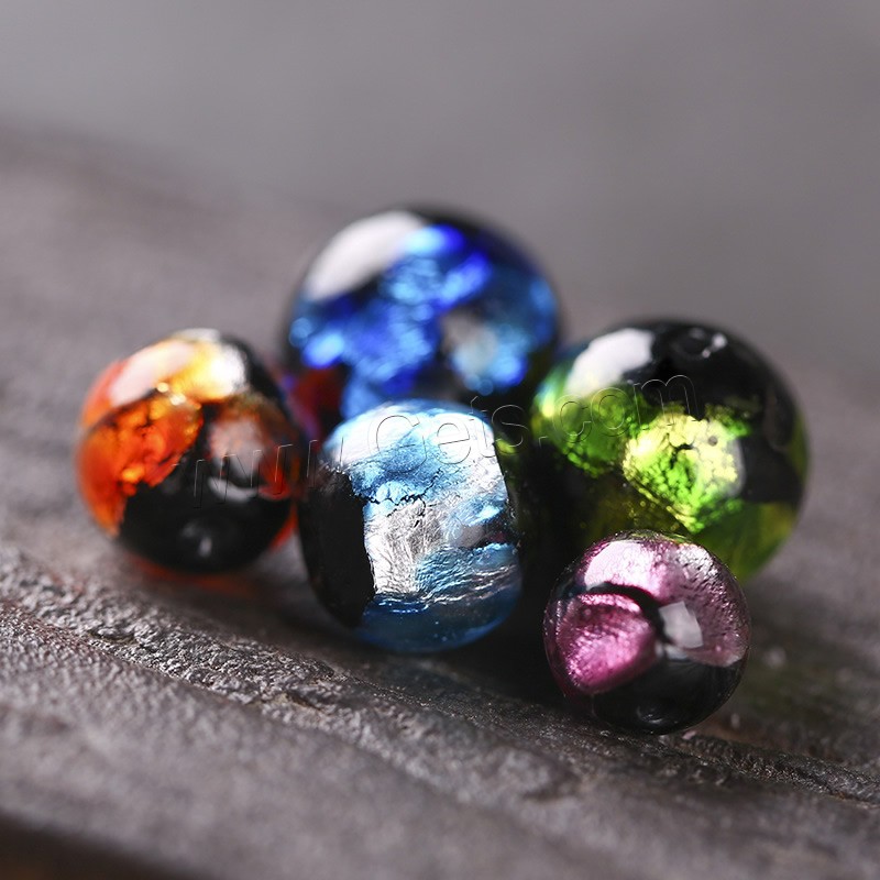 Lampwork Beads, Round, handmade, different size for choice, more colors for choice, Hole:Approx 2mm, Sold By PC