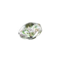 Silberfolie Lampwork Perlen, handgemacht, Goldsand und Silberfolie, keine, 6.5x11mm, Bohrung:ca. 2mm, verkauft von PC