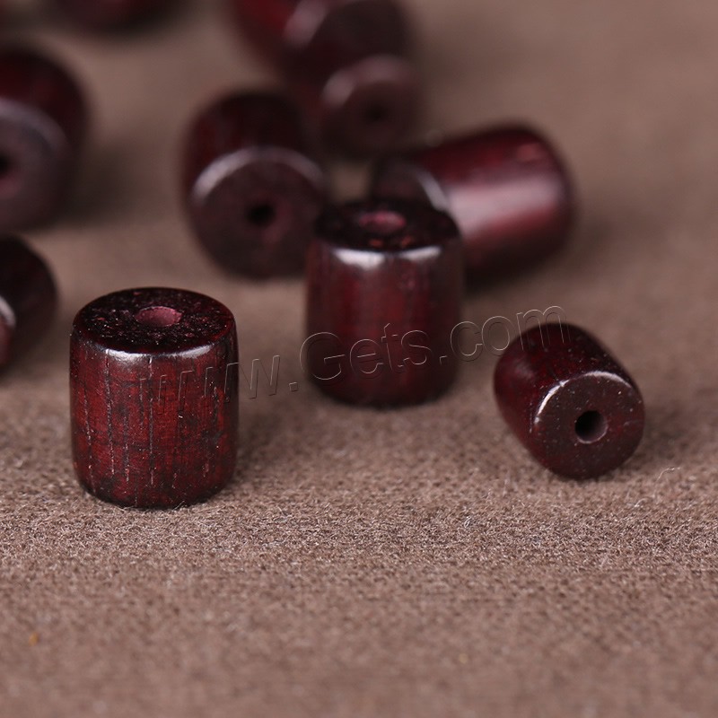 Red Sandalwood Beads, Drum, polished, different size for choice, Hole:Approx 2mm, 100PCs/Lot, Sold By Lot