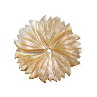 La Perla de Concha Natural, Nácar, Flor, más colores para la opción, 2x28mm, agujero:aproximado 1mm, Vendido por UD