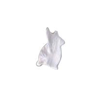 Weiße Muschel Cabochon, Hase, Handpoliert, 7x2.5x13mm, Bohrung:ca. 1mm, 10PCs/Menge, verkauft von Menge