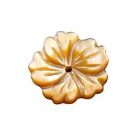 天然黄色のシェル・ビーズ, 黄色い貝, 花形, 異なるサイズの選択, 穴:約 1mm, 売り手 パソコン