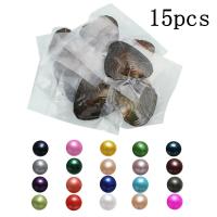 Freshwater Cultured Love Wish Pearl Oyster, Freshwater Pearl, Potato, mother of Pearl, mixed colors, 7-8mm 