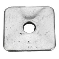 Zinc Alloy Linking Ring,  Square, antique silver color plated Approx 5mm 