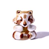 Emaille Zink Legierung Finger Ring, Zinklegierung, Fuchs, KC goldfarben plattiert, für Frau, 18mm, Größe:7, 3PCs/setzen, verkauft von setzen