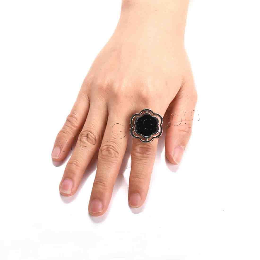 エナメルステンレス鋼指輪, ステンレス, 花形, 異なるサイズの選択 & 女性用, オリジナルカラー, 売り手 パソコン