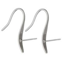 Stainless Steel Hook Earwire, original color 0.5mm, 1mm 