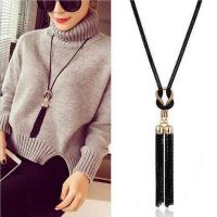 Zinc Alloy Sweater Chain Necklace, Tassel, plated, snake chain & for woman, 160mm Approx 26 Inch 