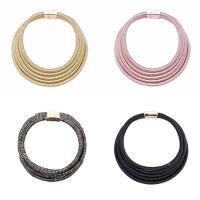 Zinc Alloy Collar, zinc alloy magnetic clasp, plated, for woman 38mm Approx 16.5 Inch 