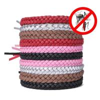 PU Leather Mosquito Repellent Bracelet, Unisex & adjustable, mixed colors Approx 8 Inch 