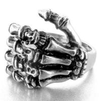 Enamel Stainless Steel Finger Ring, 316L Stainless Steel, Hand, Unisex 15mm 