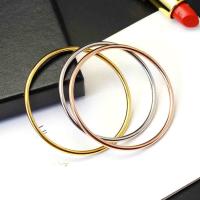 Stainless Steel Bangle, 316L Stainless Steel, Donut, plated & for woman 