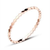 Stainless Steel Bangle, Rhombus, plated, for woman 5mm, Inner Approx 58mm 