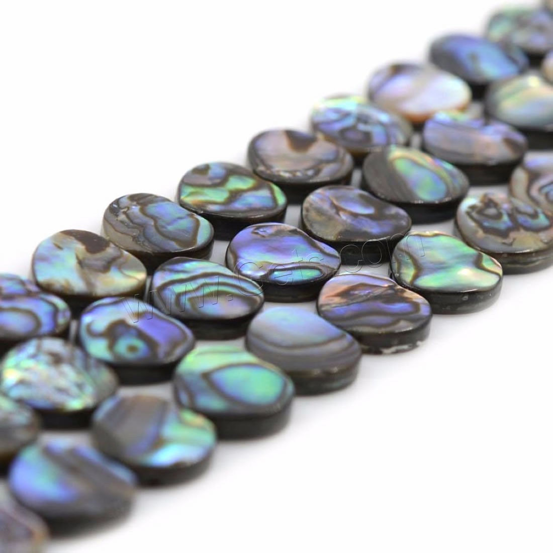 Abalone Shell Beads, Heart, different size for choice, Hole:Approx 0.8-2mm, Length:Approx 16 Inch, Sold By Strand