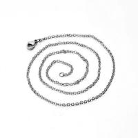 Stainless Steel Chain Necklace & Unisex & oval chain, original color, 1.6mm 