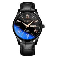 Men Wrist Watch, Leather, with zinc alloy dial & Glass, plated, for man & waterproof Approx 9.4 Inch 