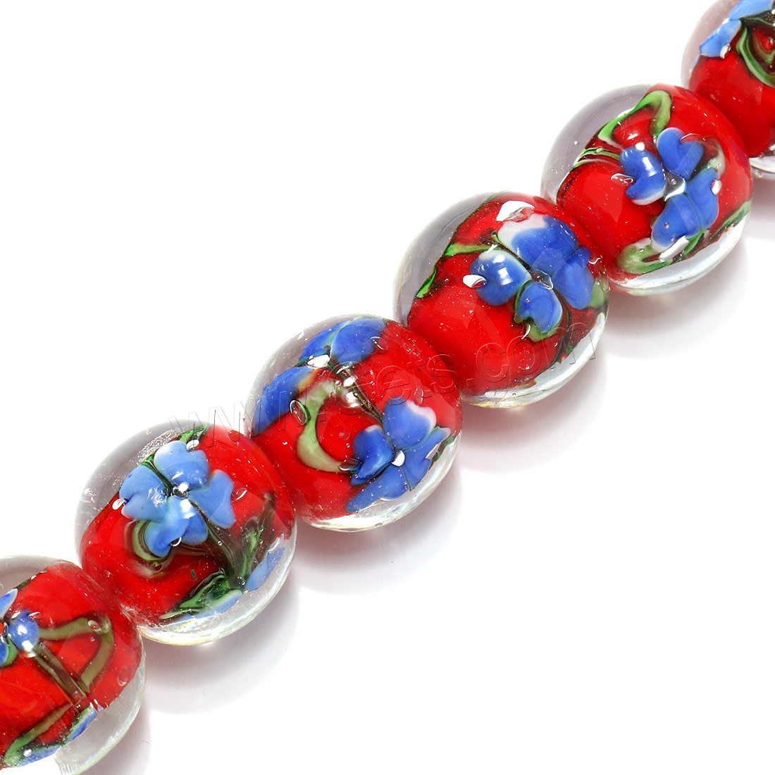 Perles murano faites à la main , chalumeau, normes différentes pour le choix, plus de couleurs à choisir, Trou:Environ 3mm, Longueur:Environ 9 pouce, Vendu par brin