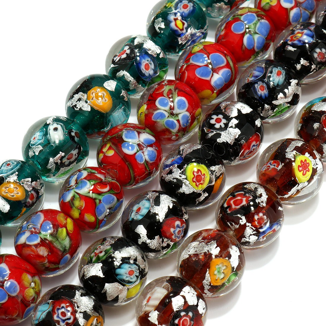 Perles murano faites à la main , chalumeau, normes différentes pour le choix, plus de couleurs à choisir, Trou:Environ 4mm, Longueur:Environ 8.5 pouce, Vendu par brin