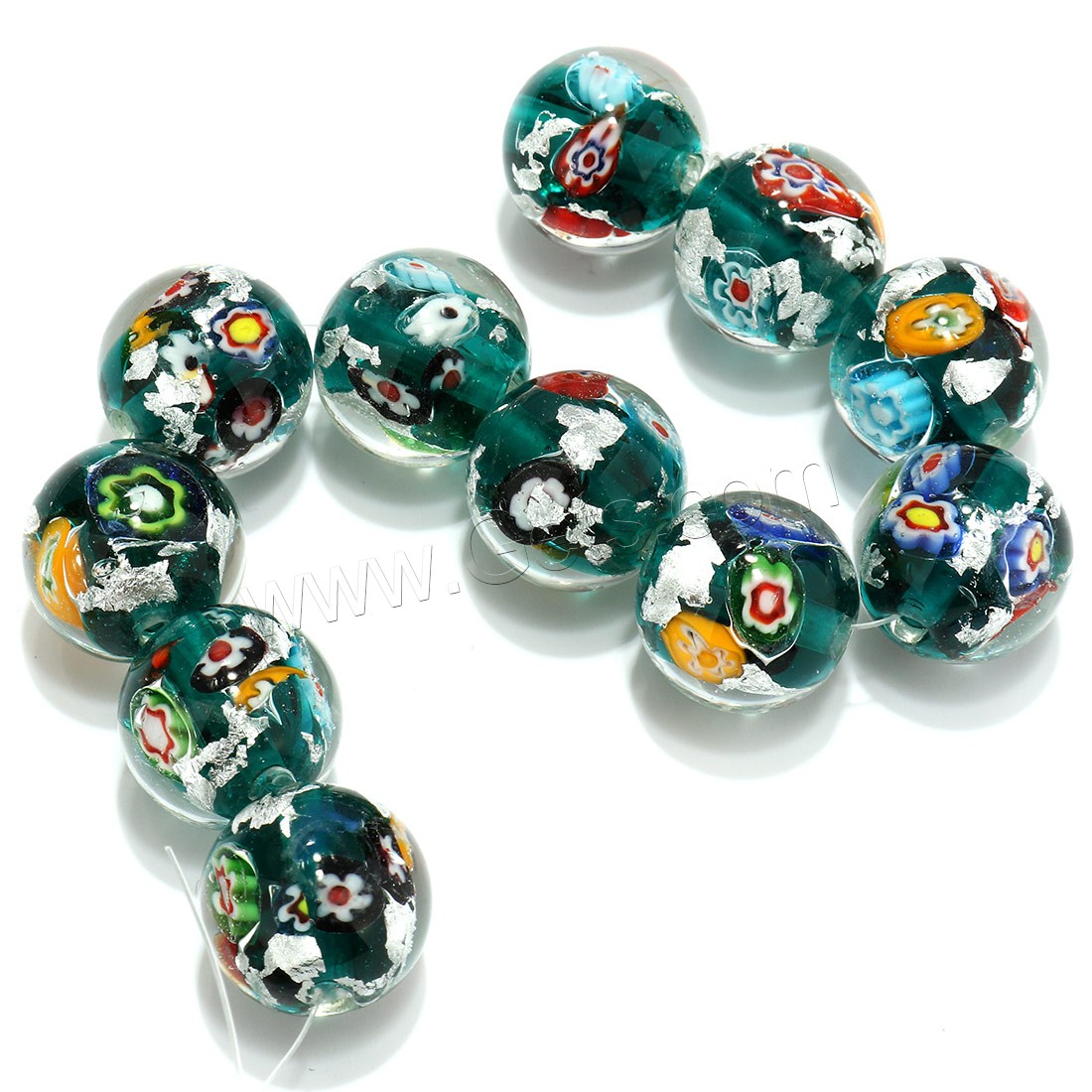 Perles murano faites à la main , chalumeau, normes différentes pour le choix, plus de couleurs à choisir, Trou:Environ 4mm, Longueur:Environ 8.5 pouce, Vendu par brin