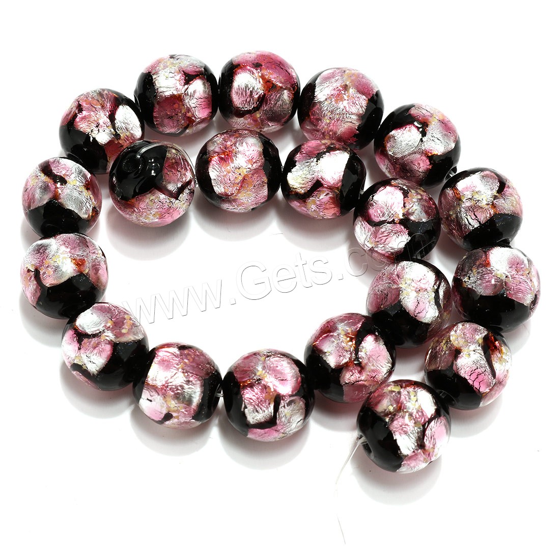 Lampwork Beads, different size for choice, Hole:Approx 2mm, Length:Approx 8.5 Inch, Sold By Strand