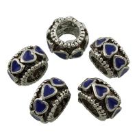 Zinc Alloy European Bead, Drum, antique silver color plated, without troll & enamel, lead & cadmium free Approx 5mm 