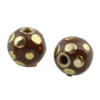 Indonesia Jewelry Beads, Zinc Alloy, with Indonesia, gold color plated, lead & cadmium free, 13mm Approx 2.5mm 
