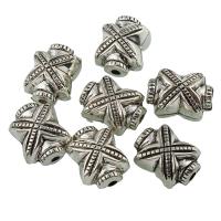 Plated CCB Plastic Beads, Copper Coated Plastic, antique silver color plated Approx 1.5mm 