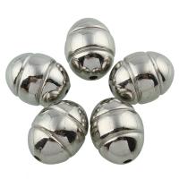 Plated CCB Plastic Beads, Copper Coated Plastic, Oval, antique silver color plated Approx 1.5mm 