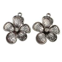 Zinc Alloy Flower Beads, antique silver color plated, lead & cadmium free Approx 3mm 