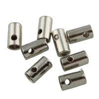 Zinc Alloy Tube Beads, platinum color plated, lead & cadmium free Approx 2mm 
