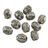 Plated CCB Plastic Beads, Copper Coated Plastic, antique silver color plated Approx 2mm 