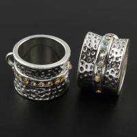 Abalorios Bail de Aleación de Zinc, forma de anillo, chapado en color de plata, libre de níquel & cadmio, 16x26x21mm, agujero:aproximado 2-16mm, Vendido por UD